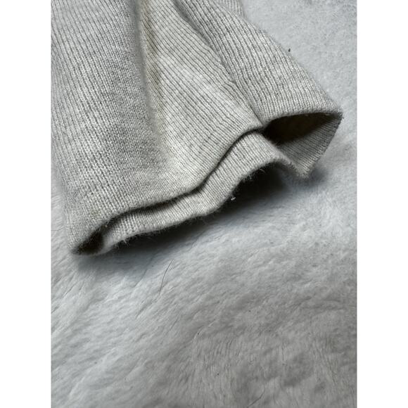 VTG J Jill Rib Knit V-Neck Sweater L Made In Hong Kong Minimalist Cream Pullover - Picture 3 of 10